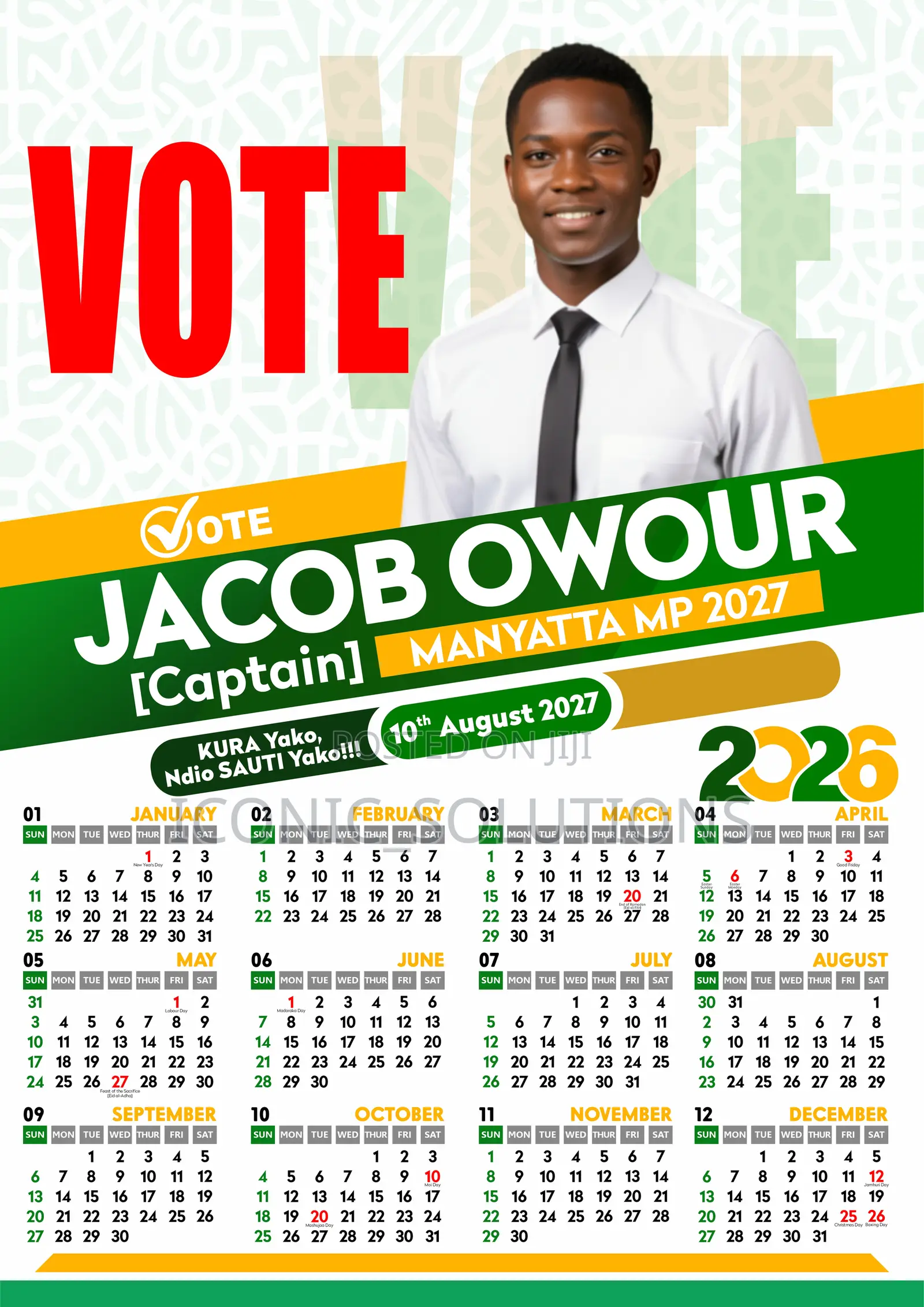 Premium A2 Member Of Parliament (Mp) Calendars