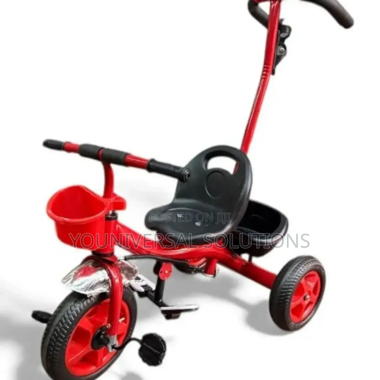 Tricycle With Push Handle