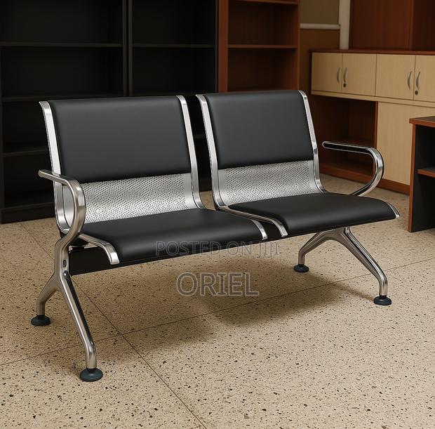 Office Reception Waiting Bench : Two Seater Waiting Bench - main view