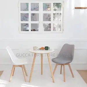 Plastic Dining Chair With Beech Wood Legs
