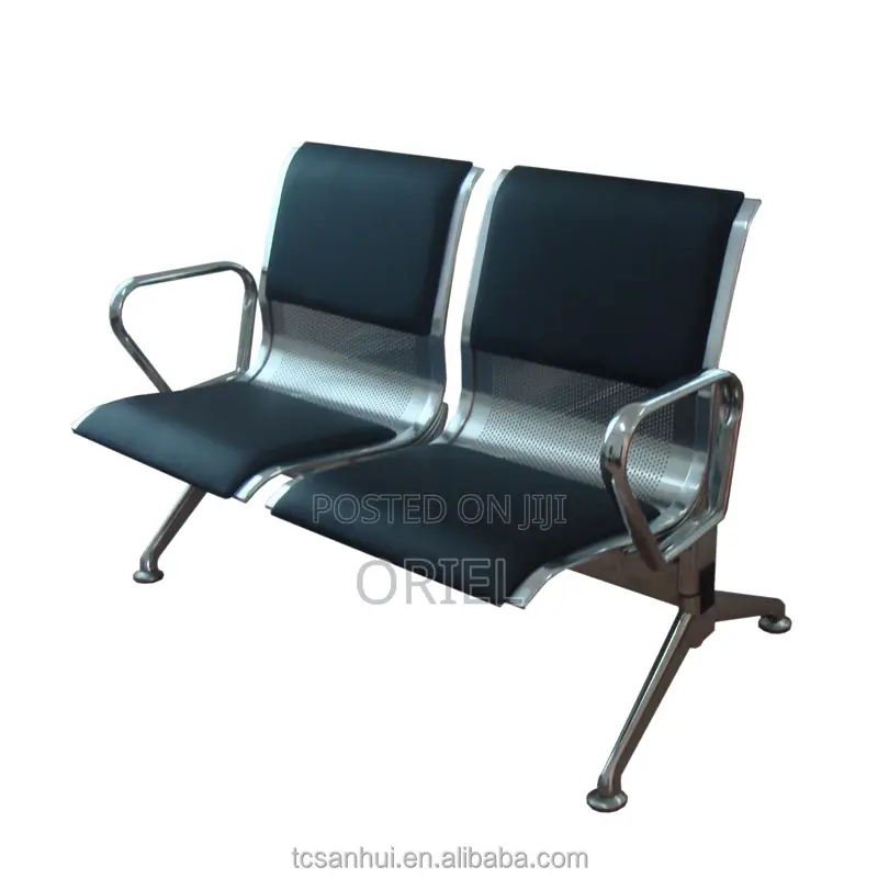 Office Reception Waiting Bench : Two Seater Waiting Bench