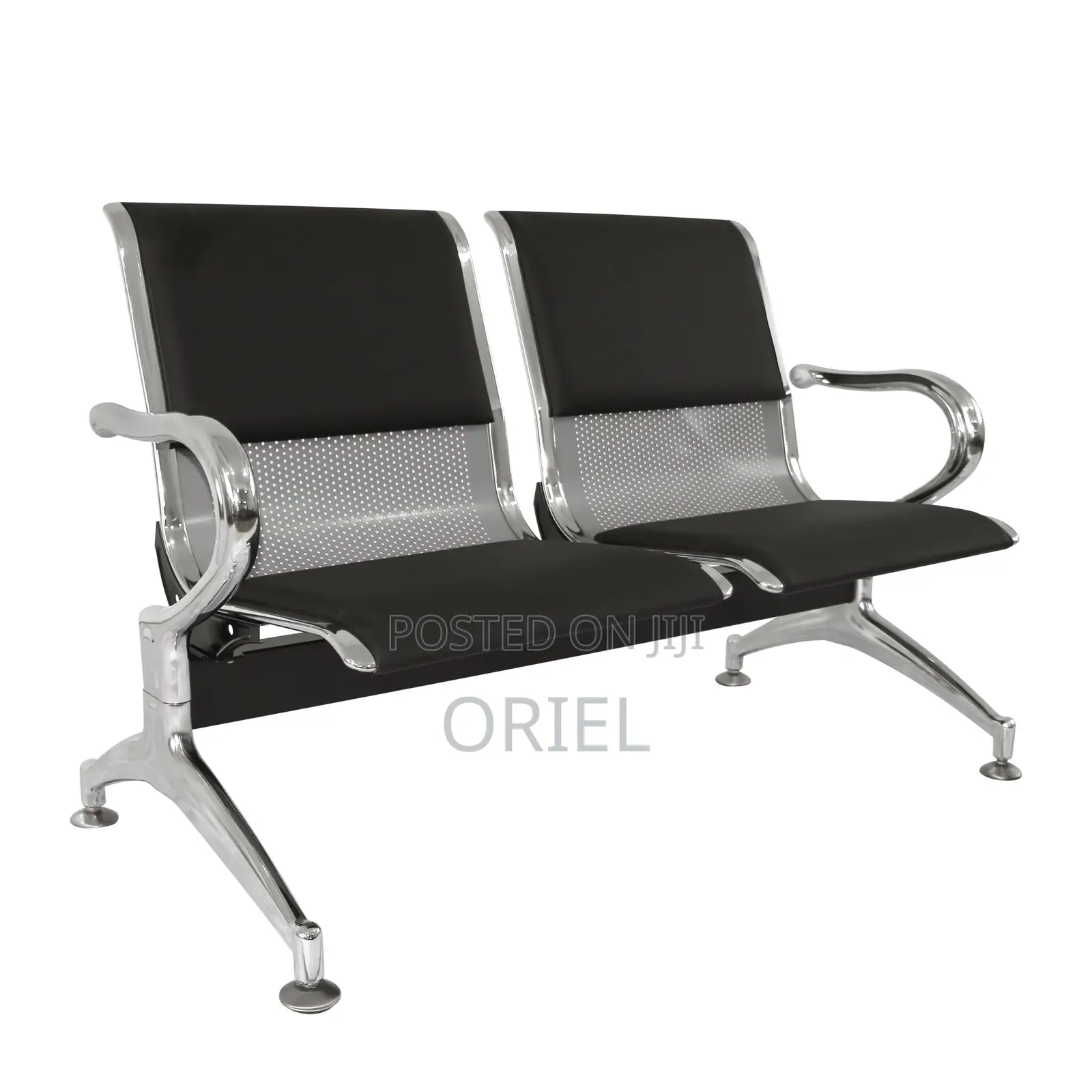 Office Reception Waiting Bench : Two Seater Waiting Bench