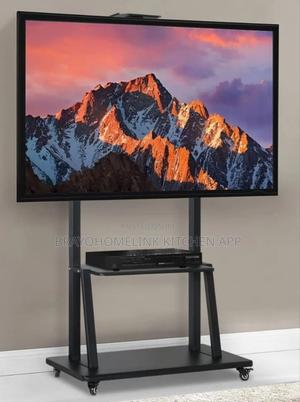 Mobile Tv Trolley Stand With Wall Mount
