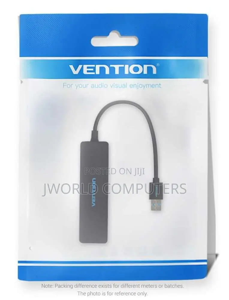 Vention 3-Port Usb 3.0 Hub With Sound Card and Power Supply 0.15m