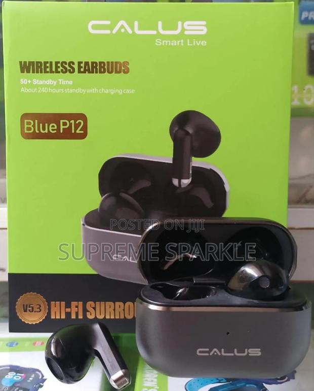 Calus Blue P12 Wireless Earbuds. - main view