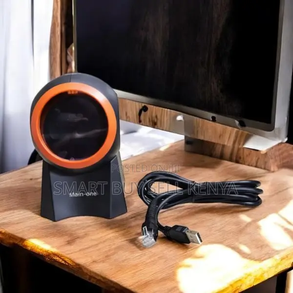 1d 2d Desktop Laser Barcode Scanner Usb Wired Hands Free