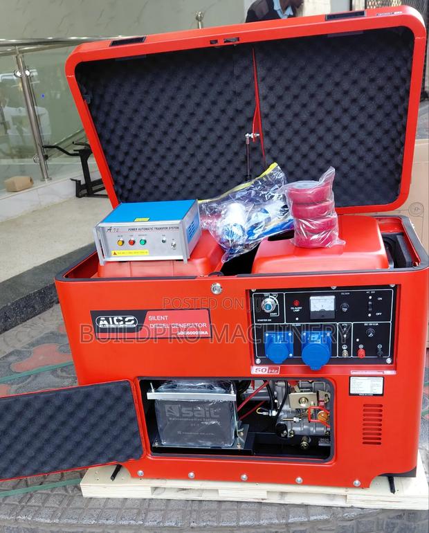 Adg8000sna 8.5kva Single Phase Silent Diesel Generator With Ats Switch - main view