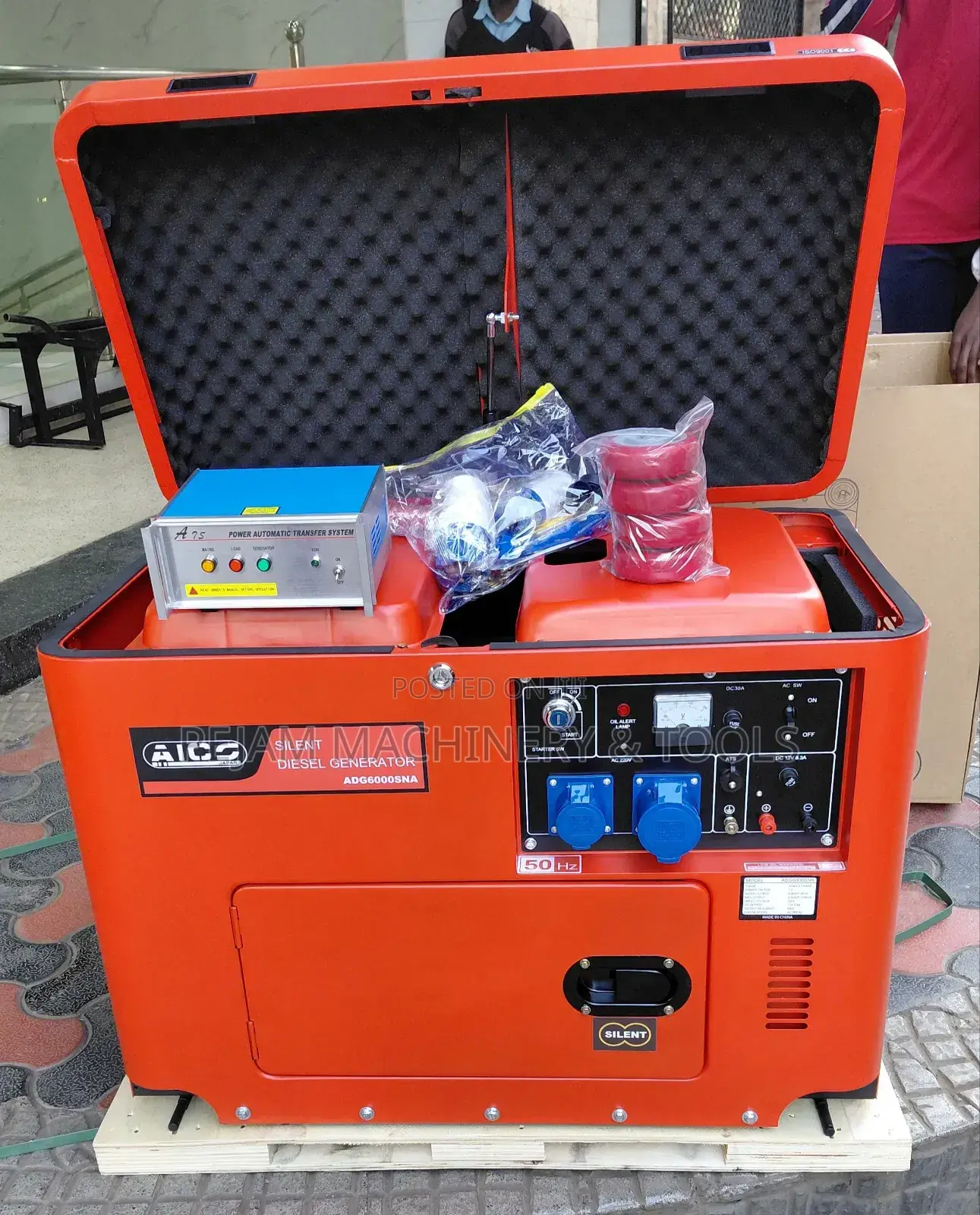 Adg8000sna 8.5kva Single Phase Silent Diesel Generator With Ats Switch