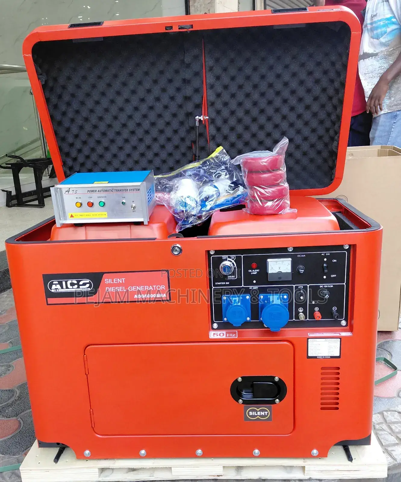Adg8000sna 8.5kva Single Phase Silent Diesel Generator With Ats Switch