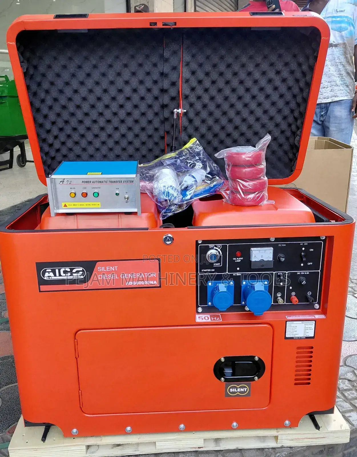 Adg8000sna 8.5kva Single Phase Silent Diesel Generator With Ats Switch