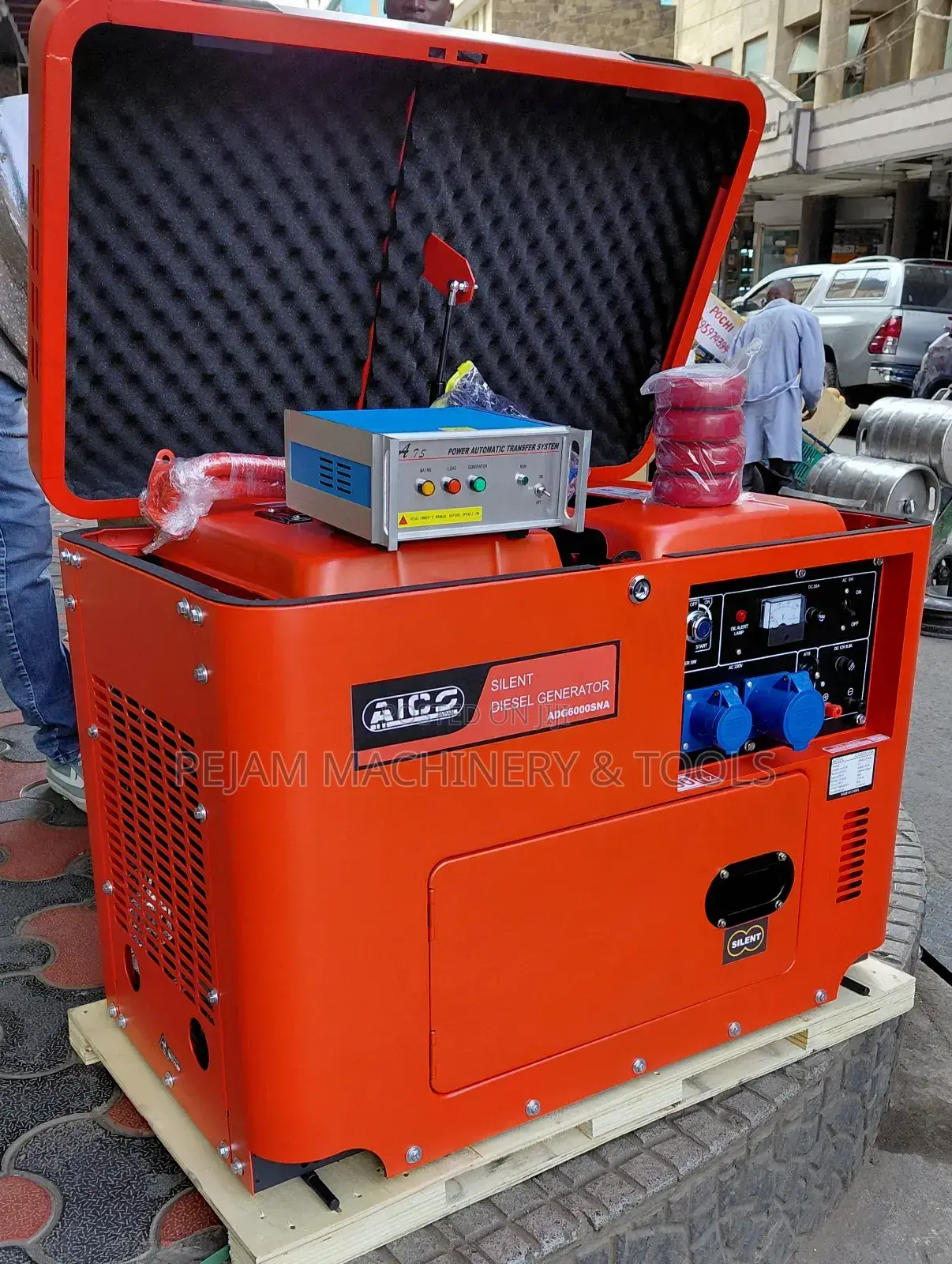 Adg8000sna 8.5kva Single Phase Silent Diesel Generator With Ats Switch