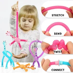 Telescopic Giraffe Pop Tube Sensory Toy