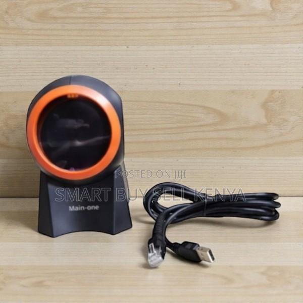 Space Efficient 1d 2d Desktop Barcode Scanner Fast Scanning