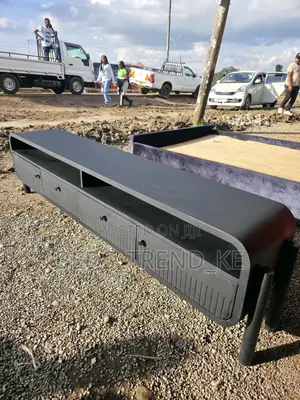 Poised Warm Tv Table