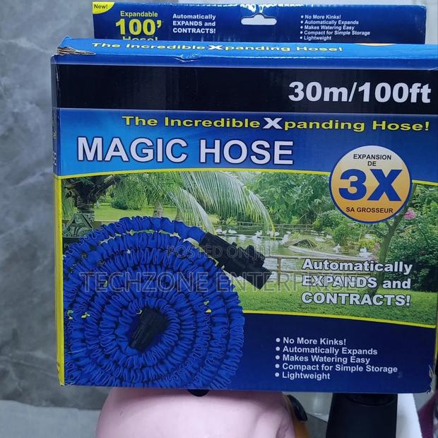 Magic Expandable Hose Pipe 100 Feet/30 M With Spray Nozzle