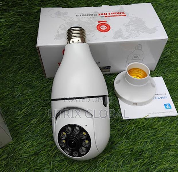 Compact Bulb Cctv Camera 360 Panoramic Room View