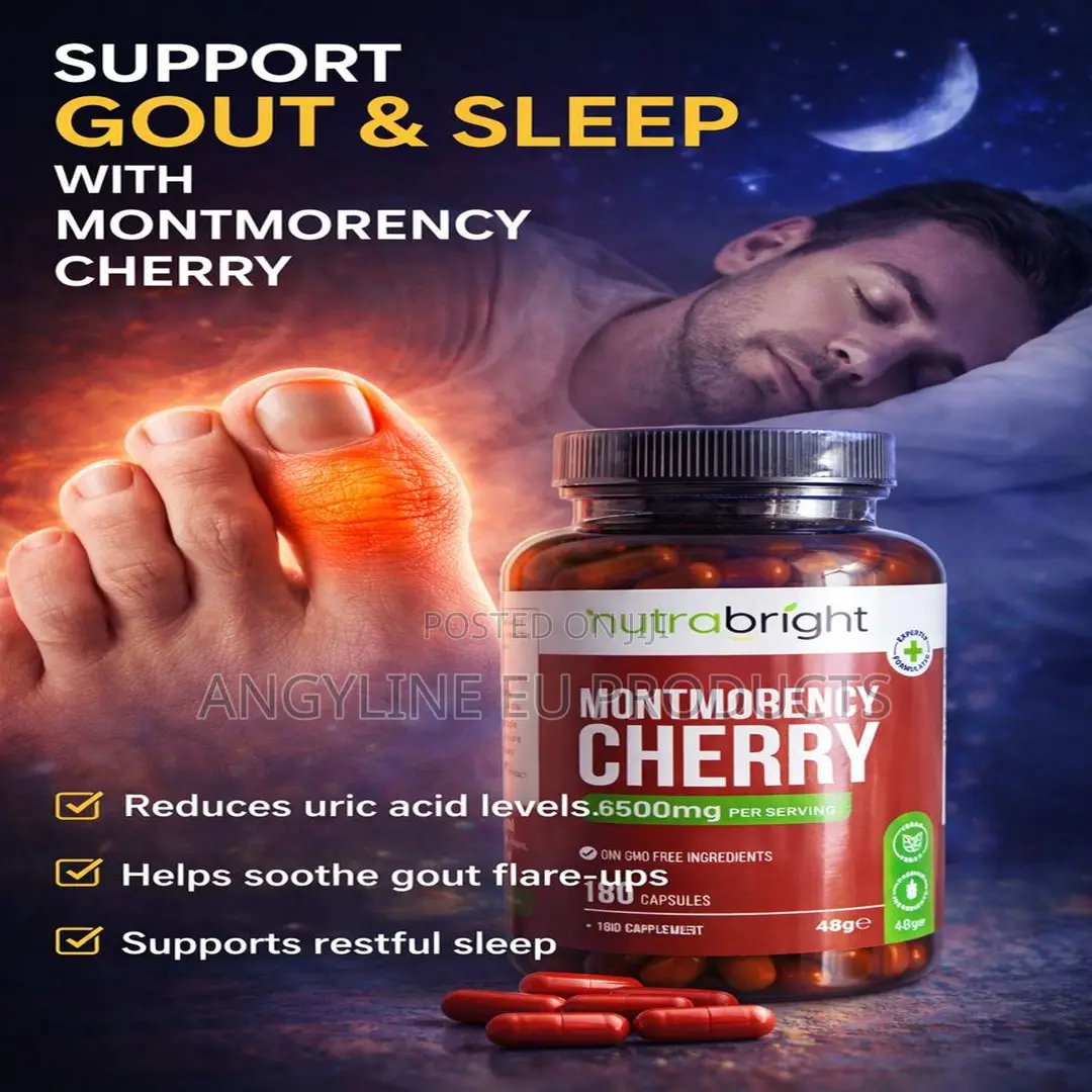 Montmorency Cherry Capsules / Tart Cherry for Gout and Sleep