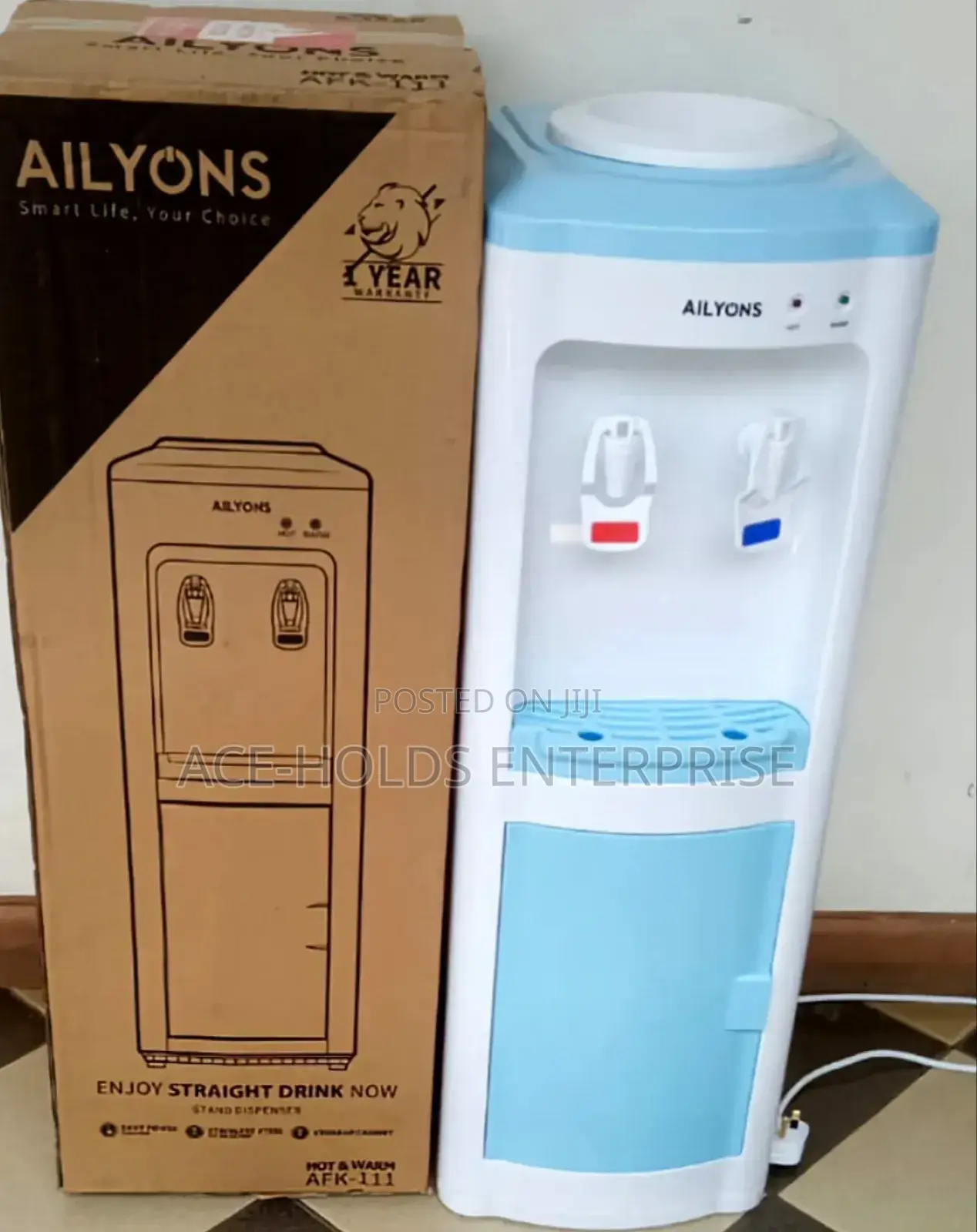 Hot and Normal - Ailyons Top Load Water Dispenser (Blue/ White)
