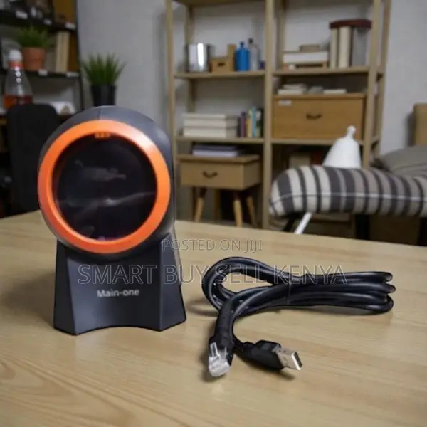 Multi-Languages Support 1d 2d Table Mount Barcode Scanner