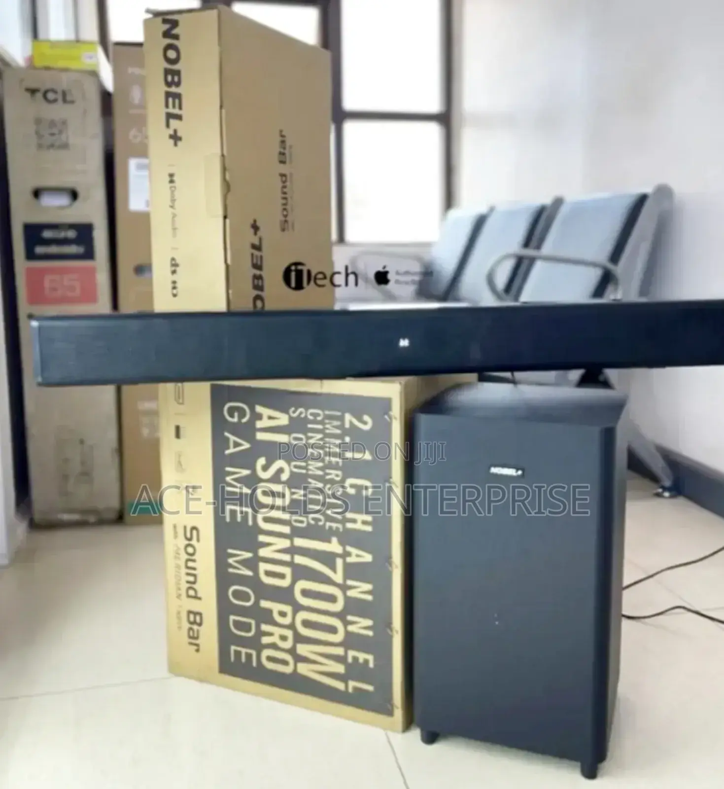 Nb-V8 Nobel Plus Soundbar Speaker System 2.1ch - 1700w