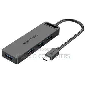 Vention Usb-C to Usb3.0x4/Pd Hub 0.15m Gray Aluminum Alloy Type