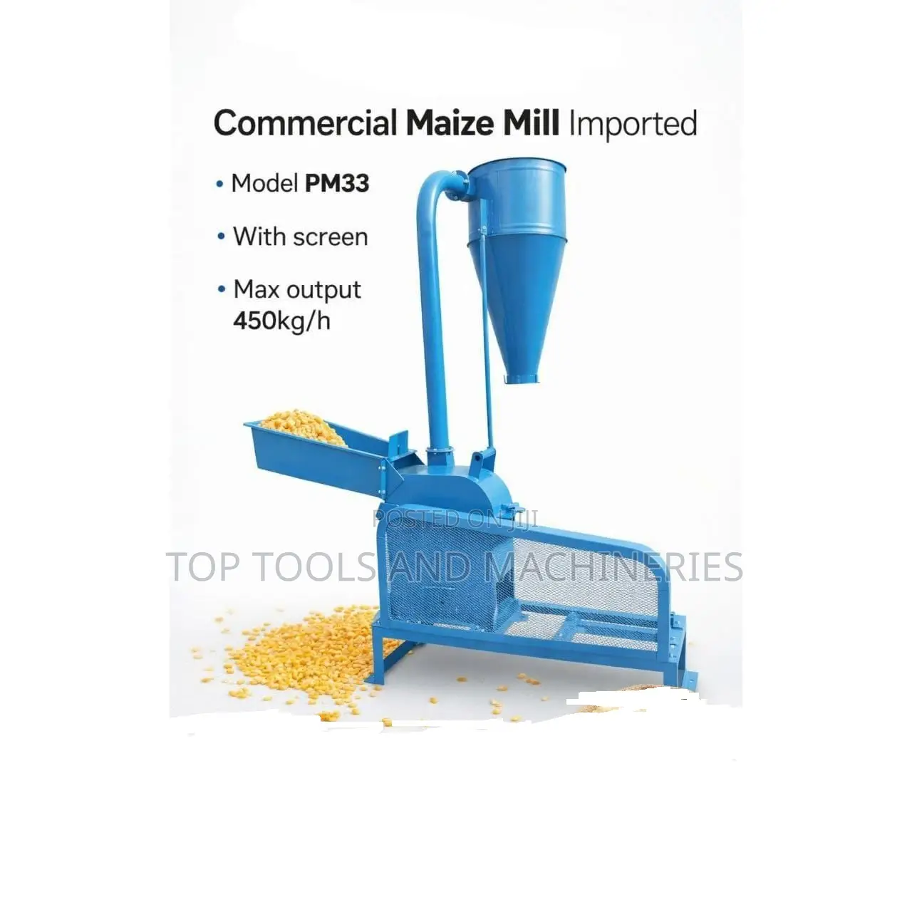 Commercial Imported Maize Mill Pm33 450kg/Hr