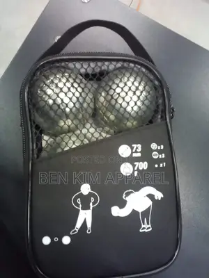 6 Boules Pentaque Set Steel and Sand With 1 Jack.