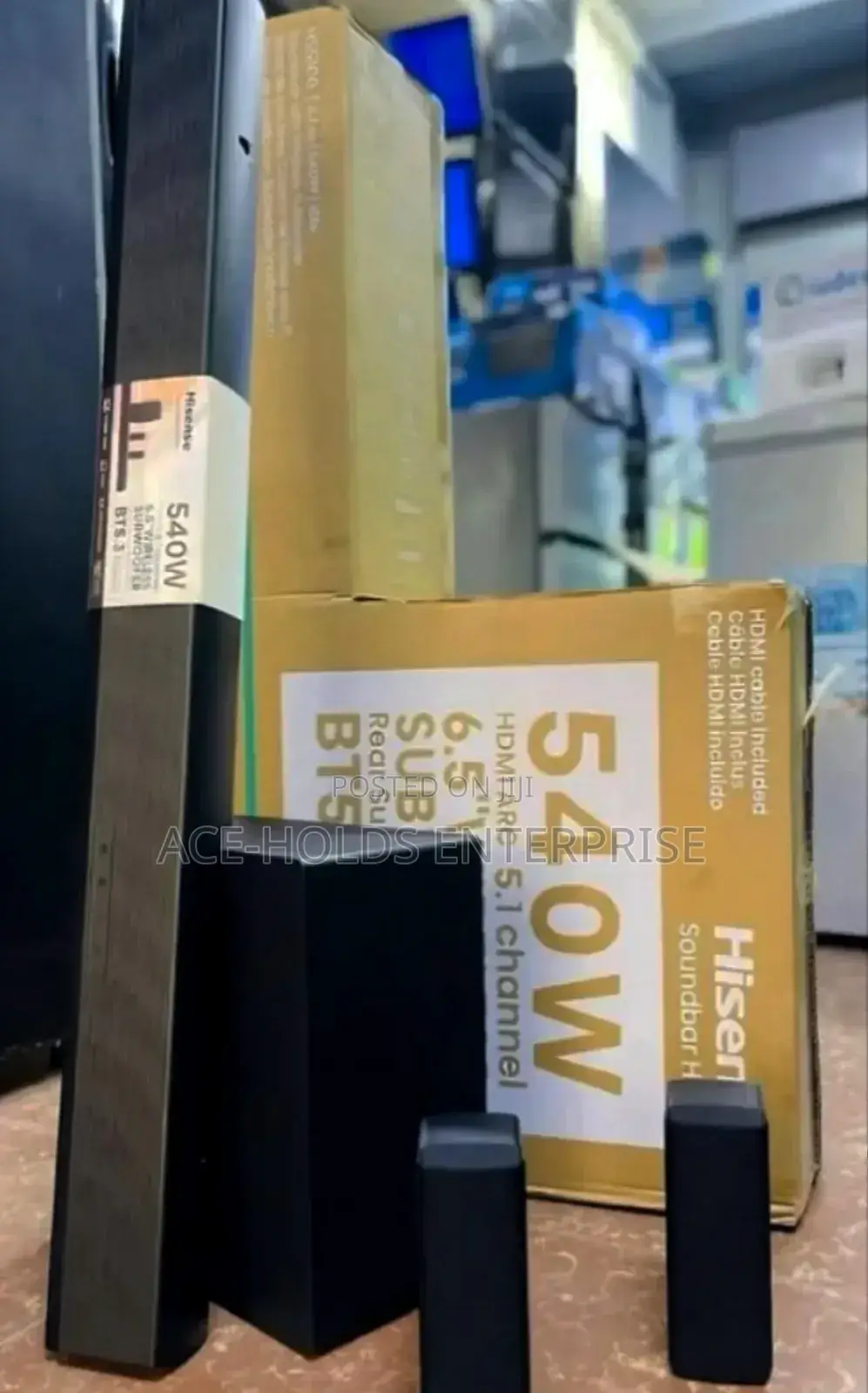 540w - Wireless Hisense 5.1 Soundbar Speaker System -6.5"