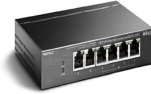 Tp-Link 6-Port 10/100mbp Desktop Switch With 4-Port Poe+ Tl-Sf1006p