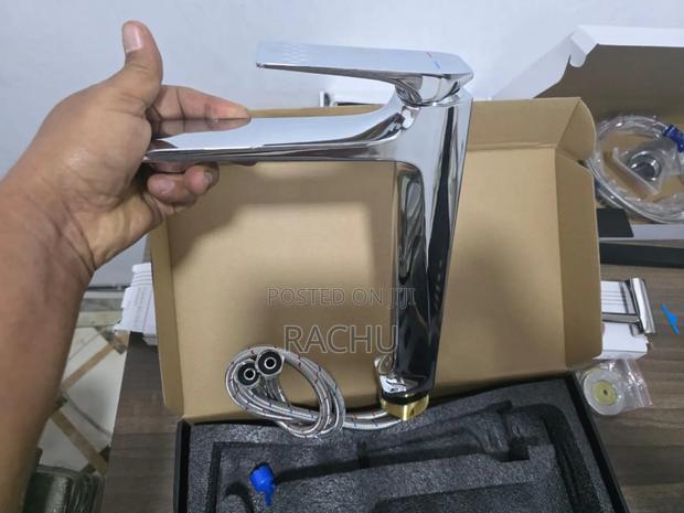 Basin Mixer Long Brass - main view