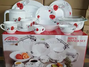 58-Piece Ceramic Dinner Set. : 