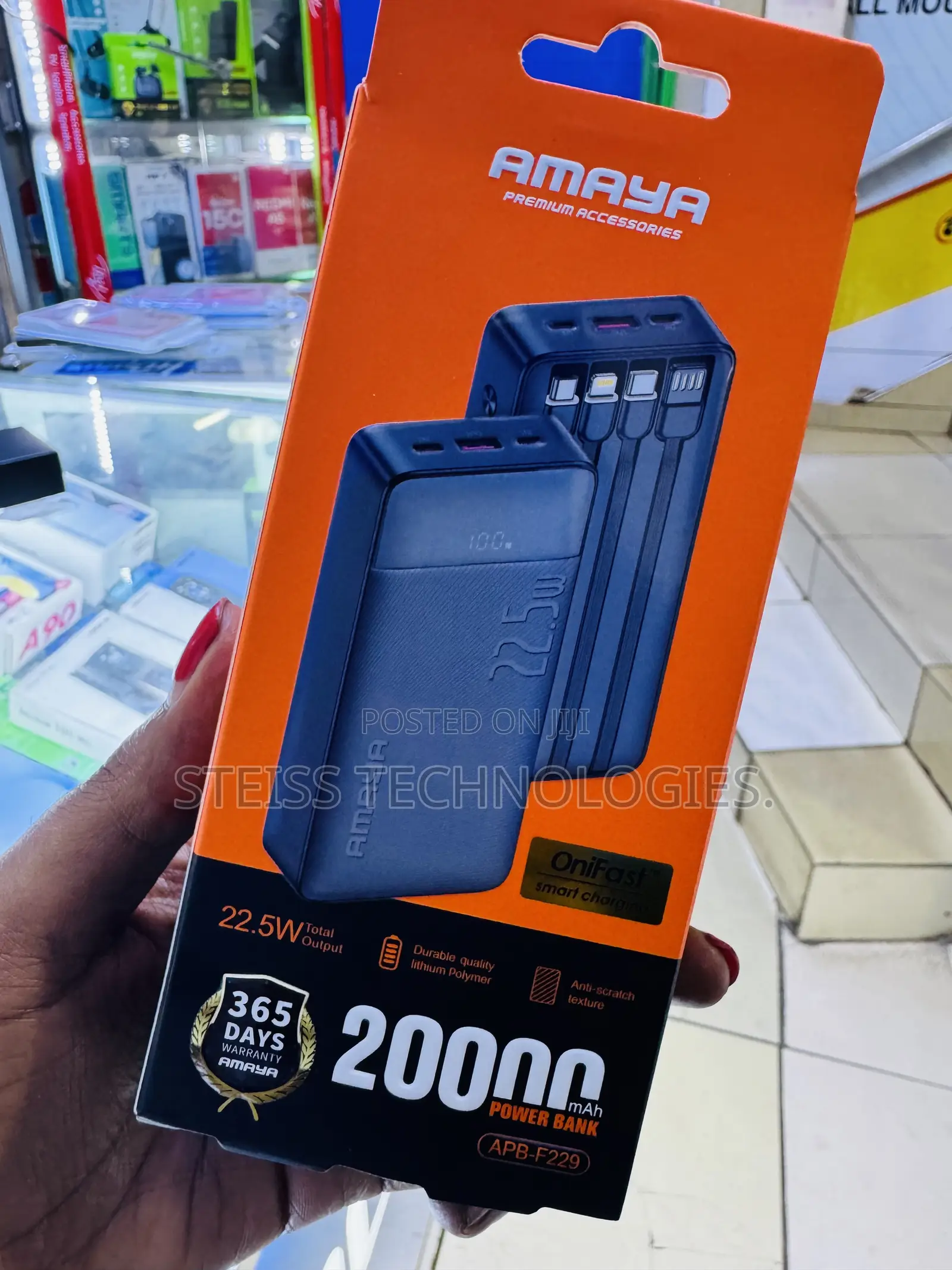 22.5mah Amaya Powerbank.