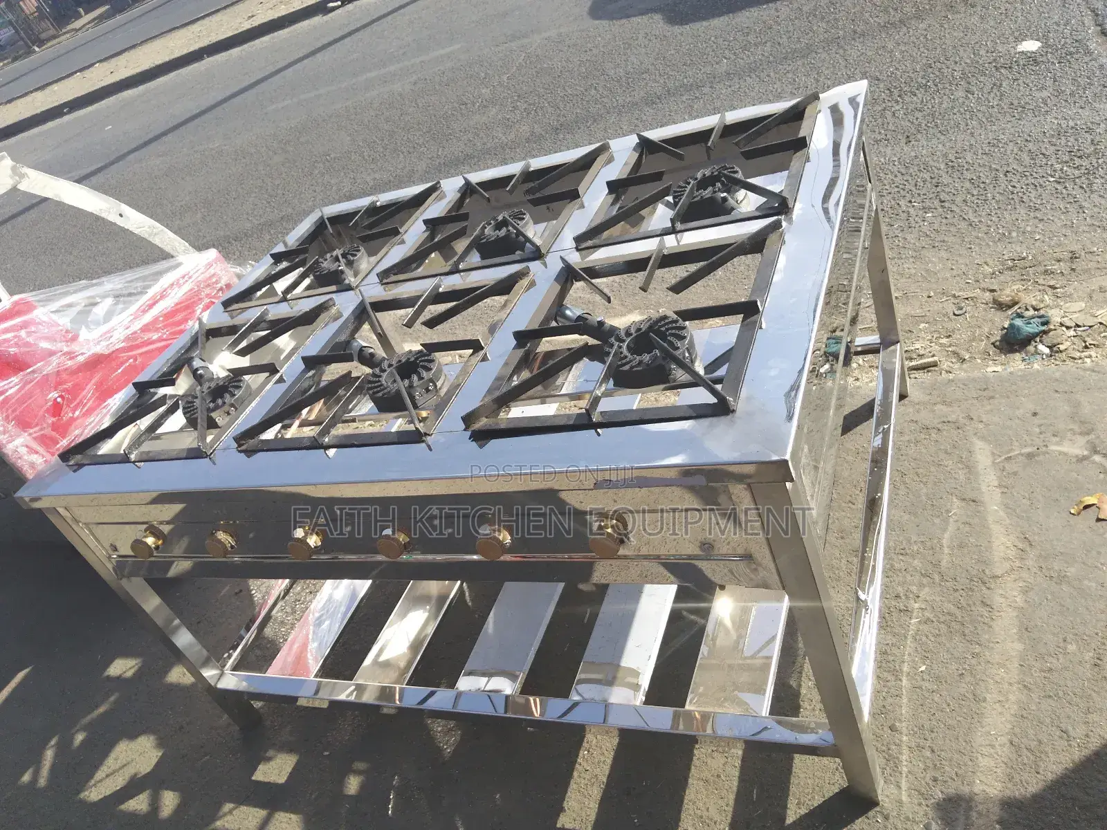 Stainless Steel Six Burner