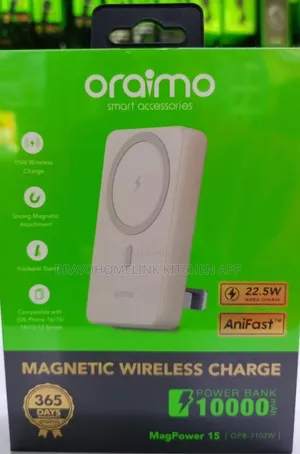 Oraimo Magpower 15 Opb-7102w Wireless Magnetic Powerbank .