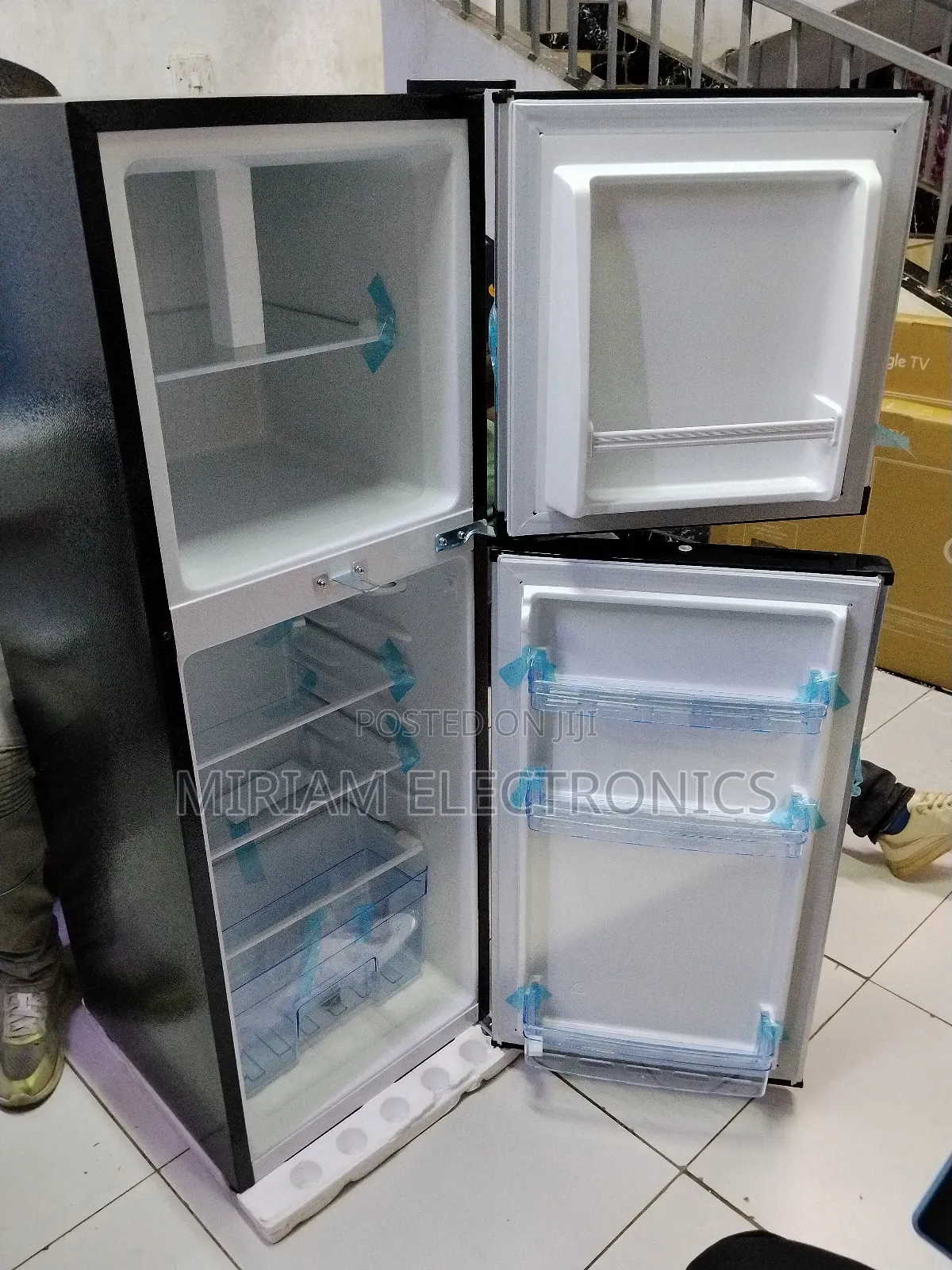 Ramtons Double Door Refrigerator 138litres Silver -(Rf/349)