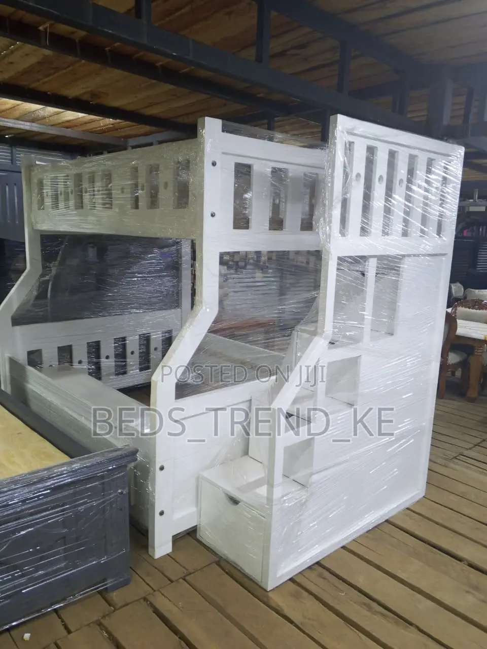 Wooden Modern Double Decker Bed