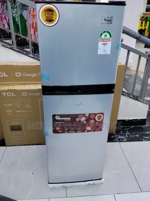 Ramtons Double Door Refrigerator 138litres Silver -(Rf/349)