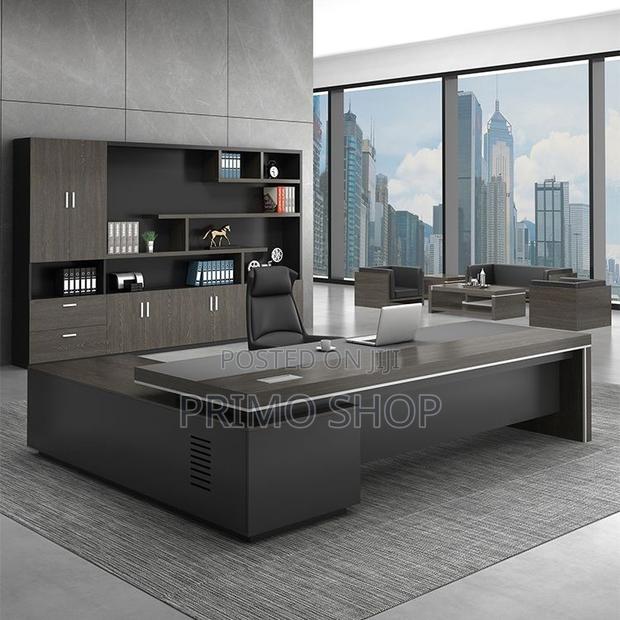 Office Desk : Zoe 180cm L-Shaped Executive Desk