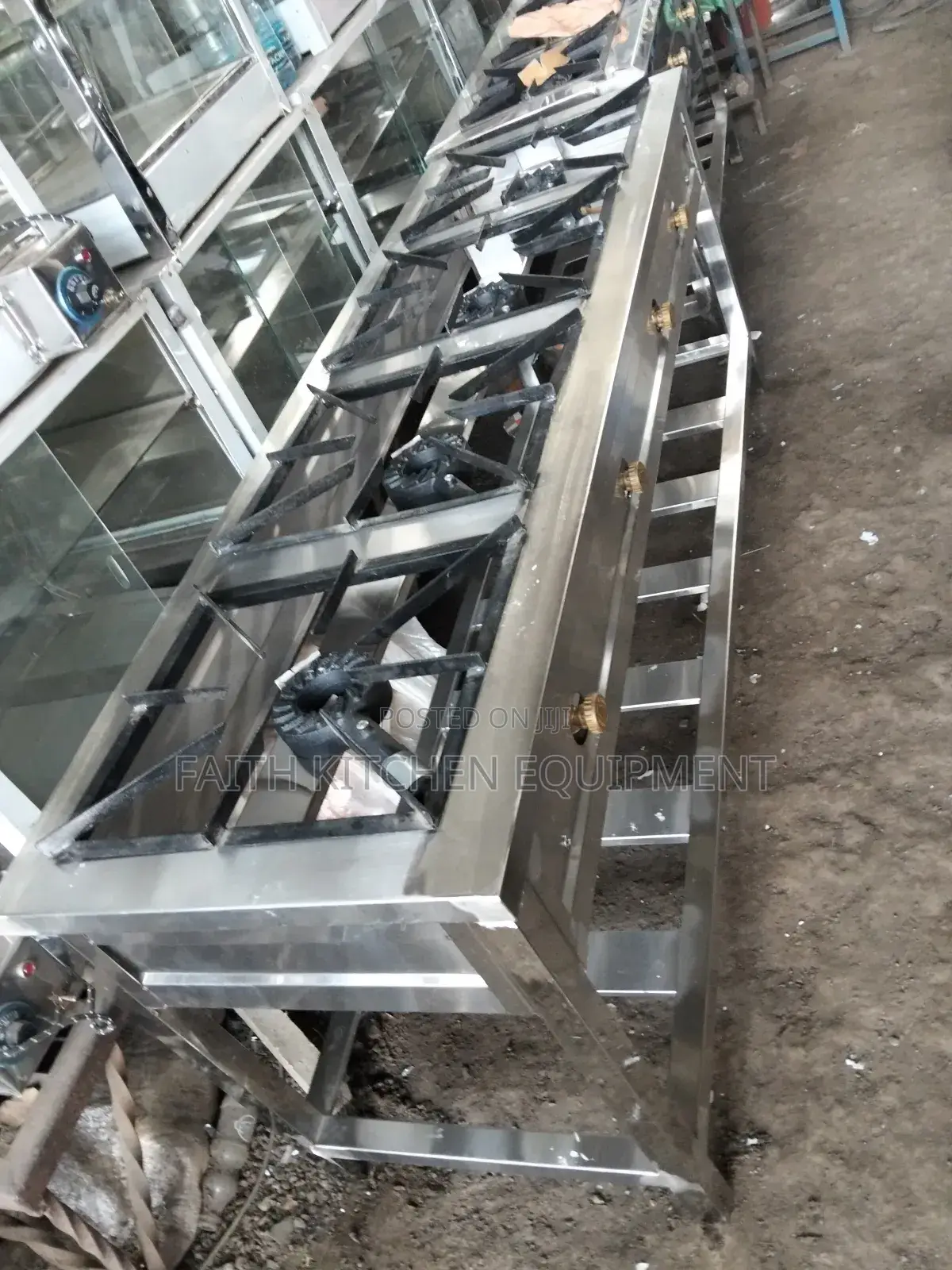 4 Burner Stainless Steel Gas Cooker
