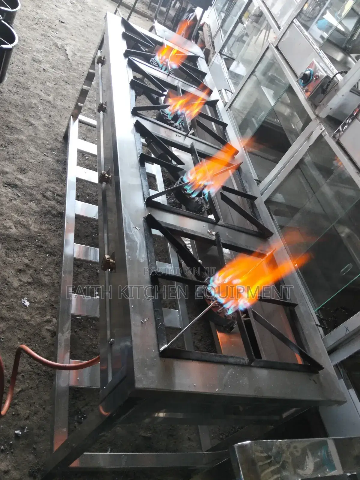 4 Burner Stainless Steel Gas Cooker