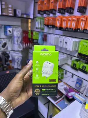 Oraimo Powercube 201 20w Gan Fast Charger Ocw-5203ucc–2 Usb-C+Usb-a Pd