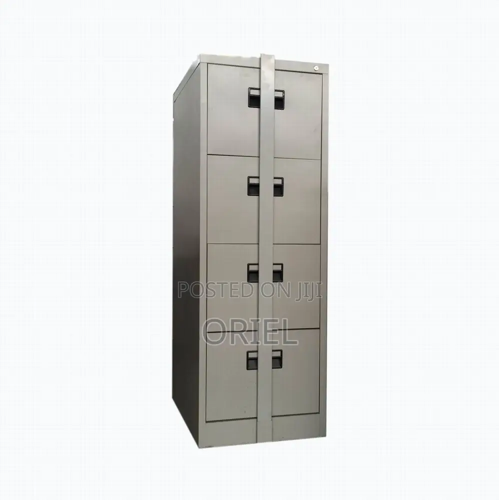 Modern Office Cabinet : 4-Drawer Filing Cabinet With Security Bar