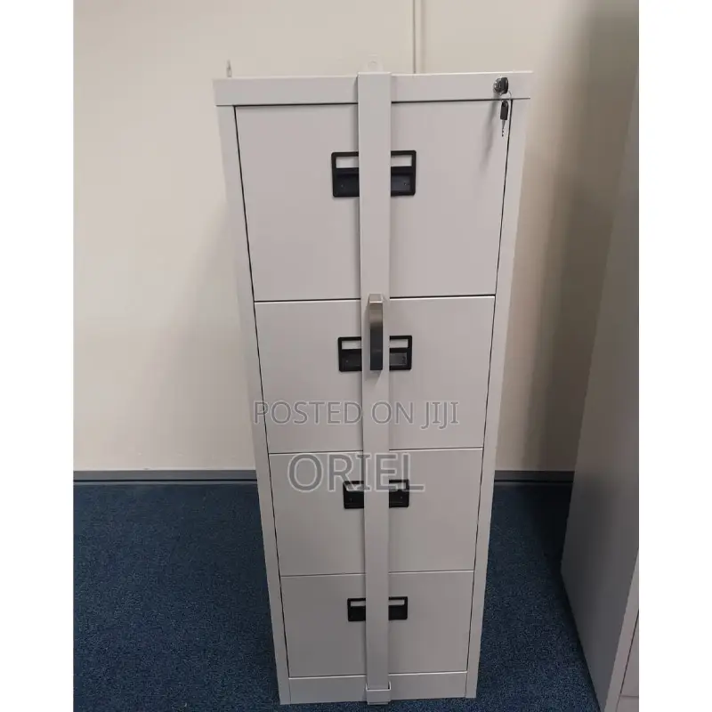Modern Office Cabinet : 4-Drawer Filing Cabinet With Security Bar