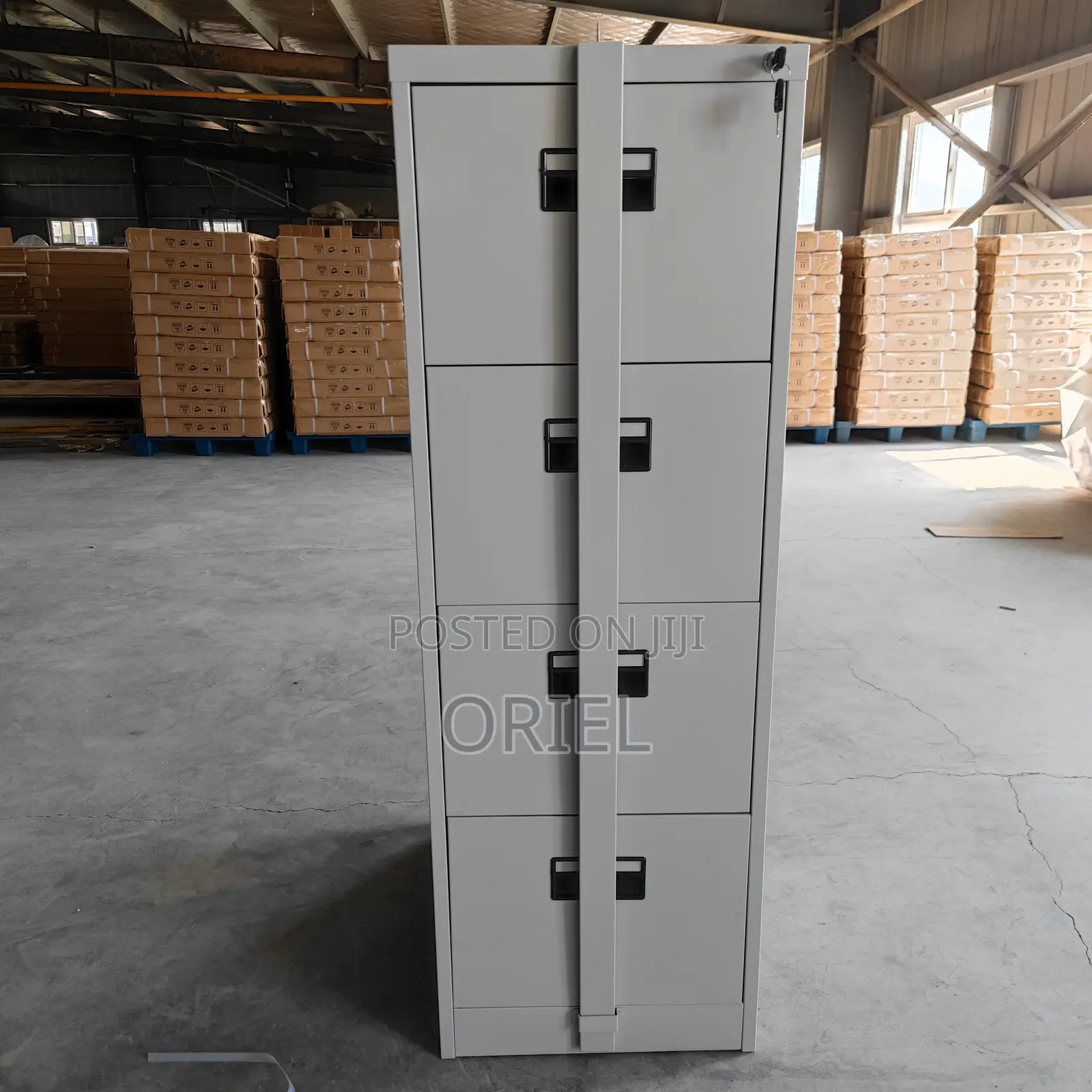 Modern Office Cabinet : 4-Drawer Filing Cabinet With Security Bar