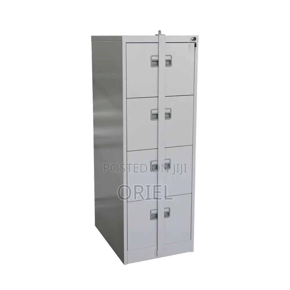 Modern Office Cabinet : 4-Drawer Filing Cabinet With Security Bar