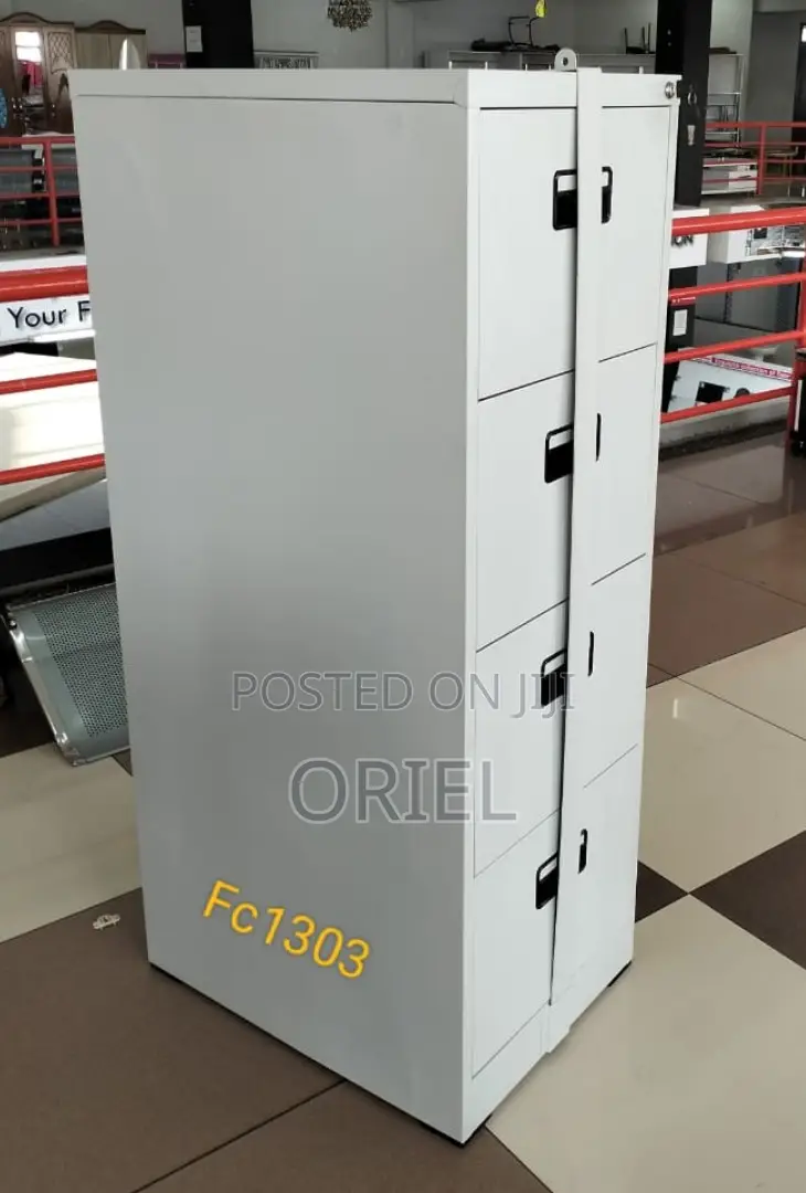 Modern Office Cabinet : 4-Drawer Filing Cabinet With Security Bar