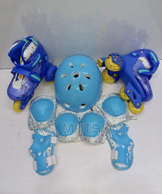 Boys  Training Roller Skate With Full Protection Set Trainer Skates