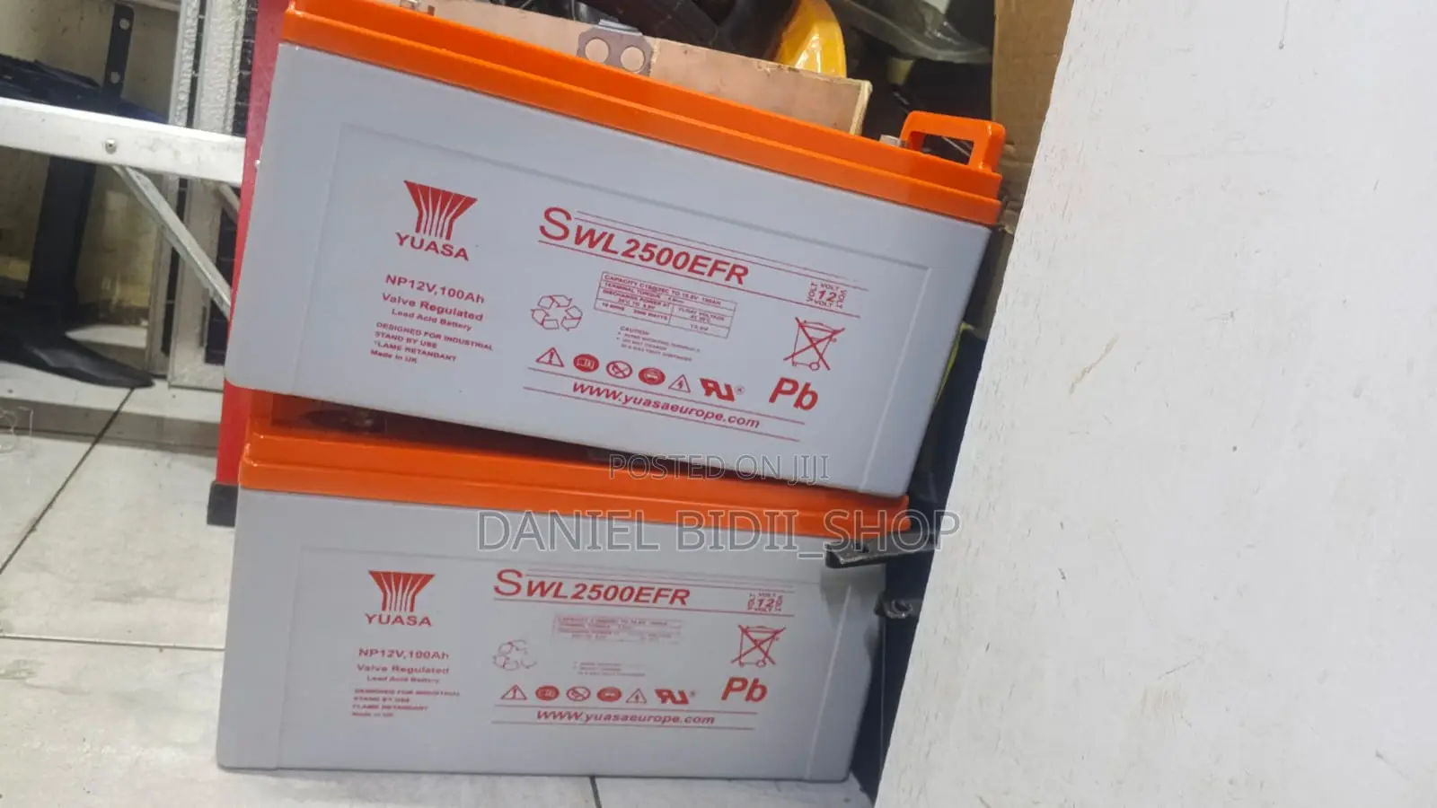 Yuasa Swl2500efr 100ah 12volts Backup Battery