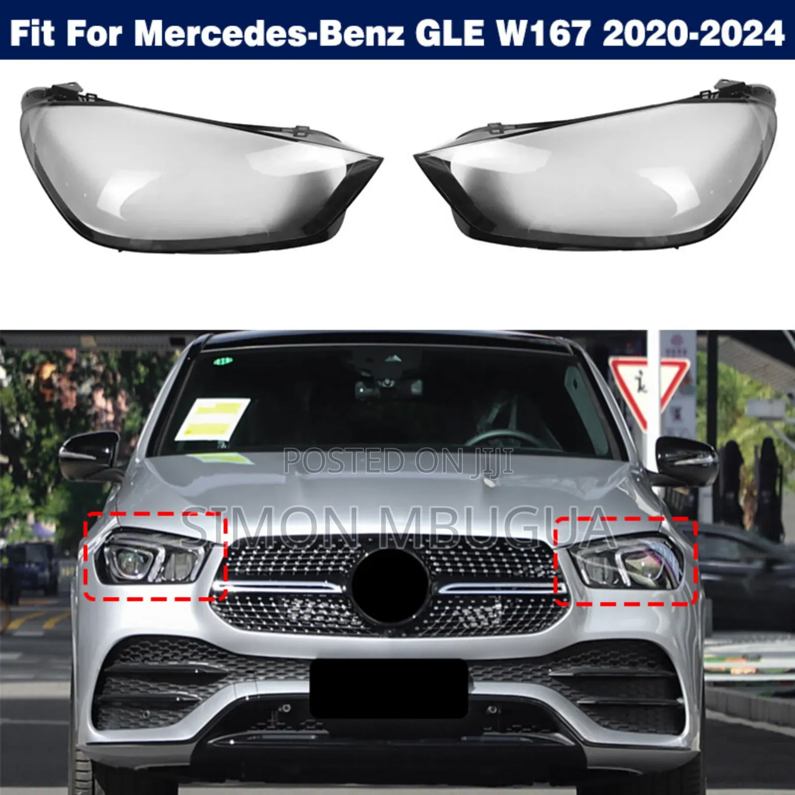 Mercedes Benz Gle Class 400 W167(2020-2022) Headlight Lens