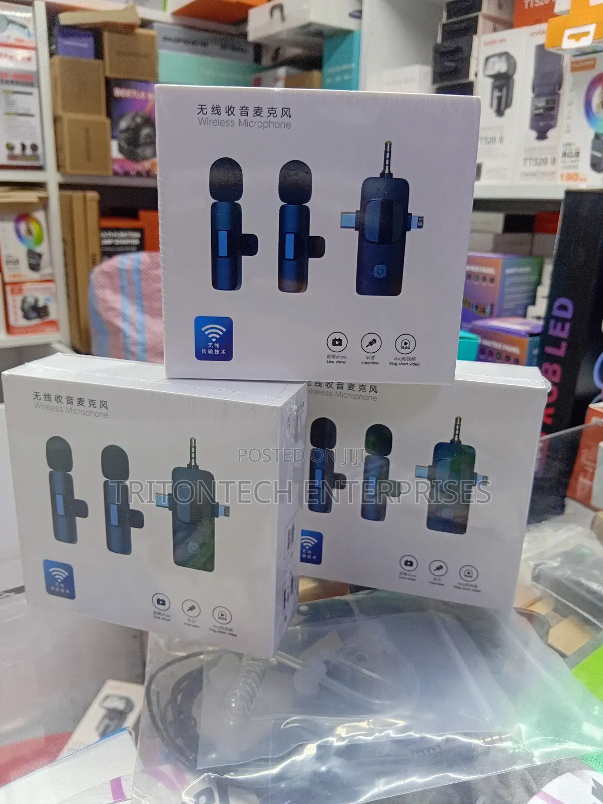  Lapel Dual Mics for Phones and Cameras